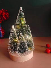Mini LED Christmas Tree with Artificial Snow Flocked (15 cm)