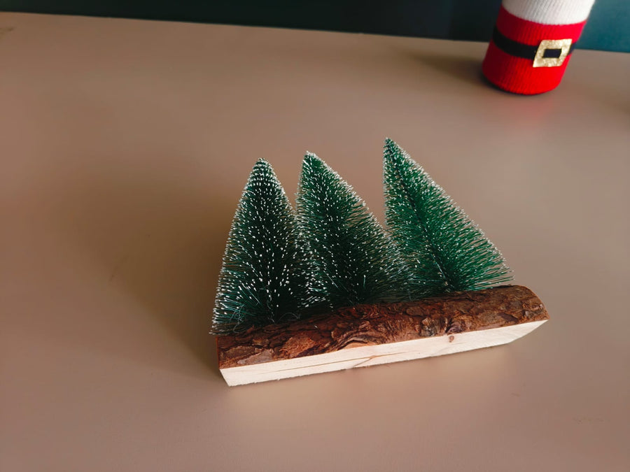 Set of 3 trees Table top Christmas decor