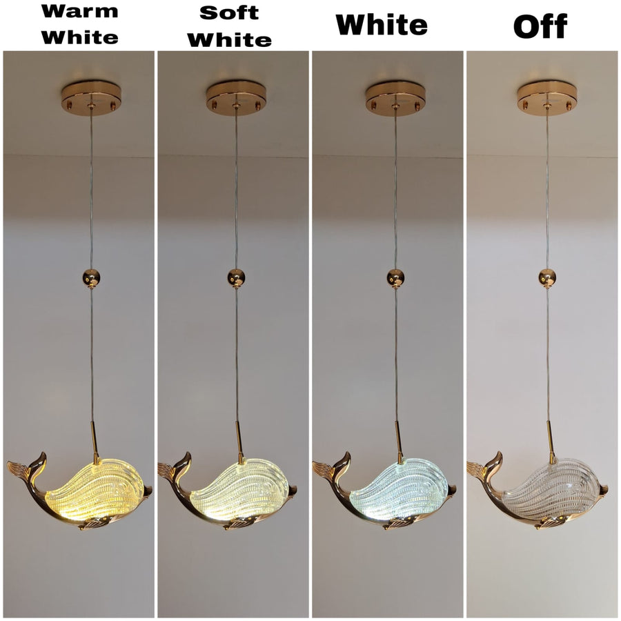 Dolphin Acrylic Pendant Light Big