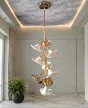 Ceramic Hibicus floweret  Pendant Light