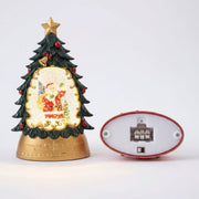 Coral Tree LED Santa Christmas Tree Lantern – 14.5 cm Festive Table Décor Light