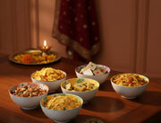 Coral Tree Set of 6 Ceramic Bowls | Hand-Painted Floral Design