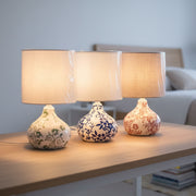 Handcrafted Ceramic Table Lamp with Linen Shade