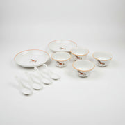 Fine Ceramics Bowl Set with Horse Design