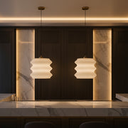 Modern Textured Pendant Light | E27 Hanging Lamp | Decorative Ceiling Light for Living & Dining