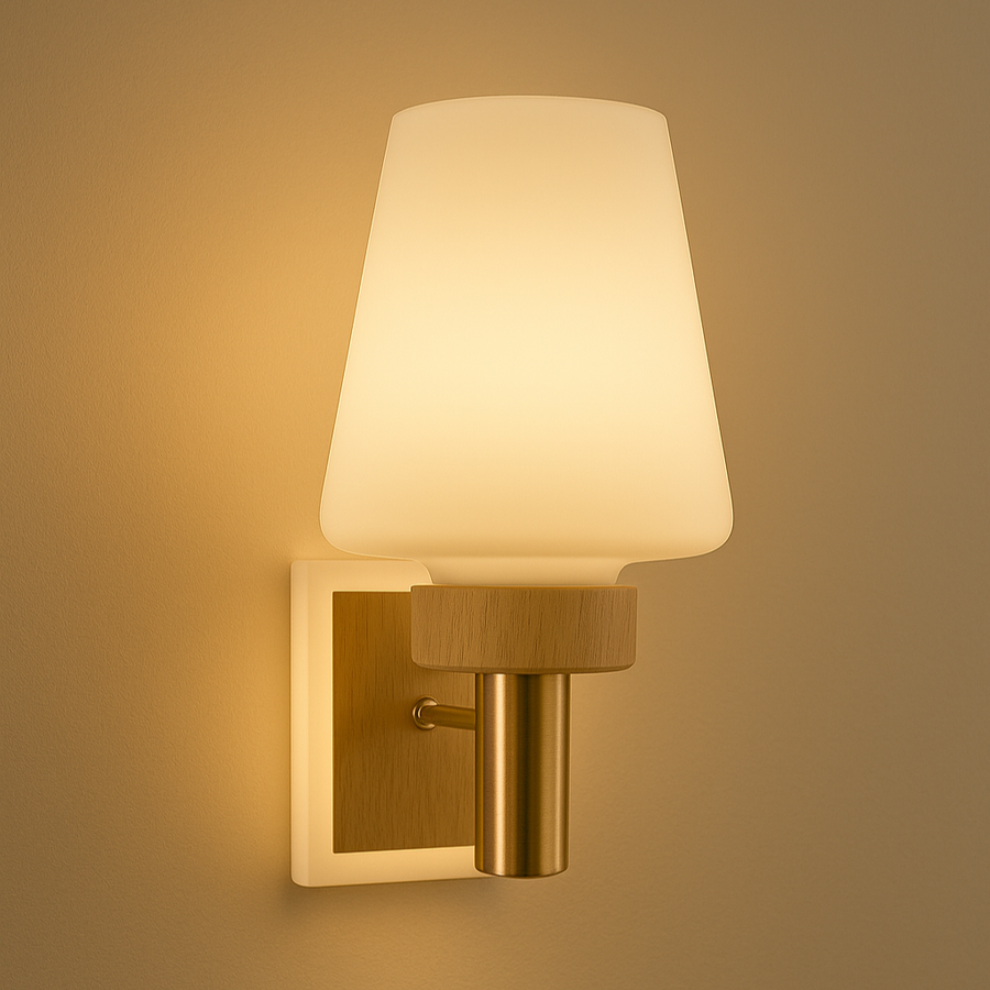 Creative Wood Wall Lantern Modern Simple Wall Light Style 2