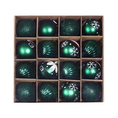 Christmas Tree Decorative Balls GREEN(16PC/SET)