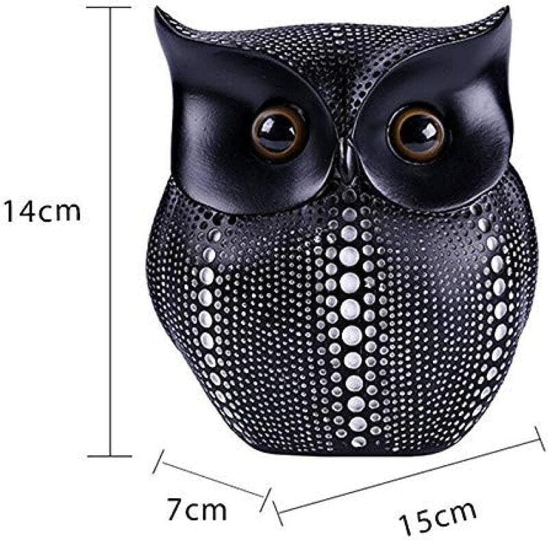 Owl Spot Showpiece - Black