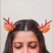 Reindeer Bell Hairclip (1pair)