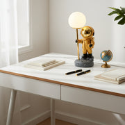 Astronaut Moon LED Table Lamp with Warm Light – USB Powered (31 cm)