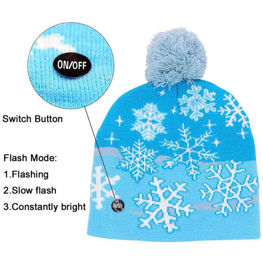 Christmas Light Up Hat LED Knitted Hat