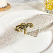 Beach Sea Life Gold Napkin Rings (set of 4