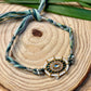 Peacock fusion lumba ( neckpiece) and rakhi set