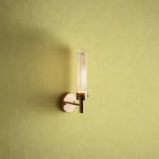 Modern Wall Lamp for Bedroom, Clear Glass Shade