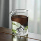 mountain glass cup with Wooden Grip