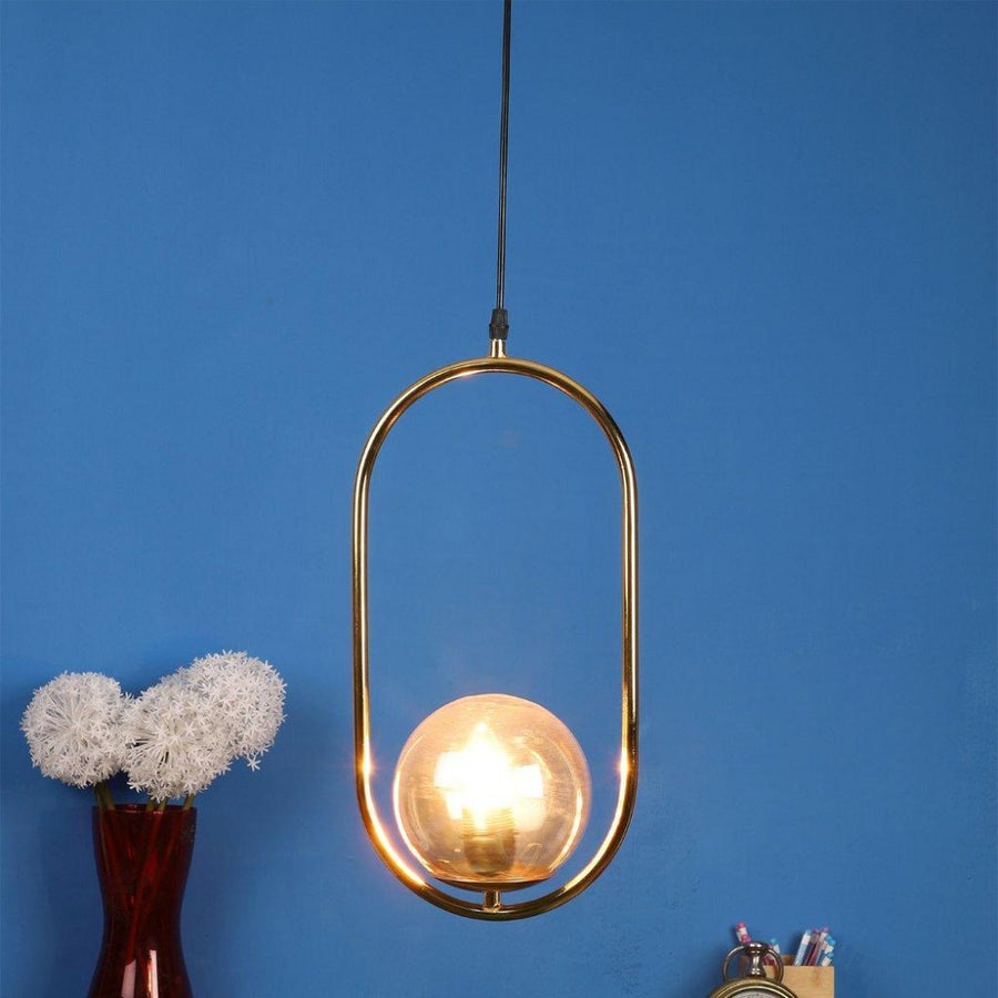 Gold Metal Pendant Hanging Light