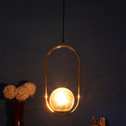 Gold Metal Pendant Hanging Light