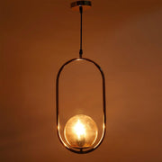 Gold Metal Pendant Hanging Light