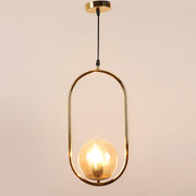 Gold Metal Pendant Hanging Light