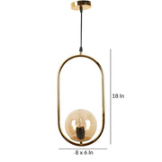 Gold Metal Pendant Hanging Light