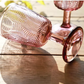 Vintage Leaf Embossed Wine Glasses (Set of 2)