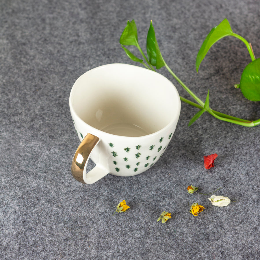 Christmas Tree-Style Ceramic Coffee Mug (Set of 2)