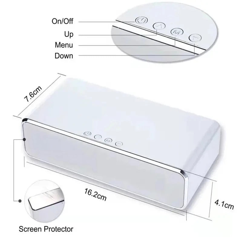 Wireless Charging Digital Alarm Clock with Digital Thermometer