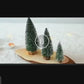 Resin Table Top Christmas tree Set of 5 for Office and Home Decoration