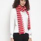 Premium Combed Cotton Scarf in Soft Grey Melange Color with Navy Bubbles. - Coral Tree 