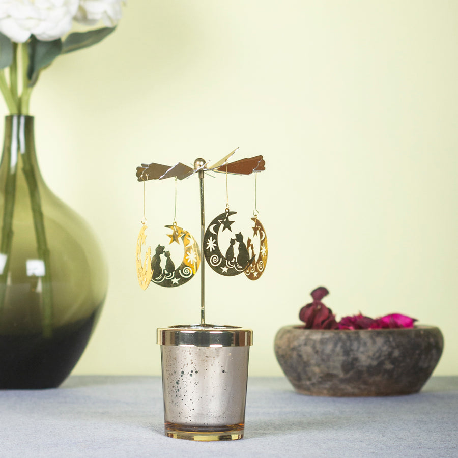 Rotating Candle Holder Tea Light Stand