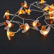 Honey Bee Style Diwali- Garden- Decoration fairy Light big Size Bee LED Light string – 16 Lamps ( warm White) - Coral Tree 