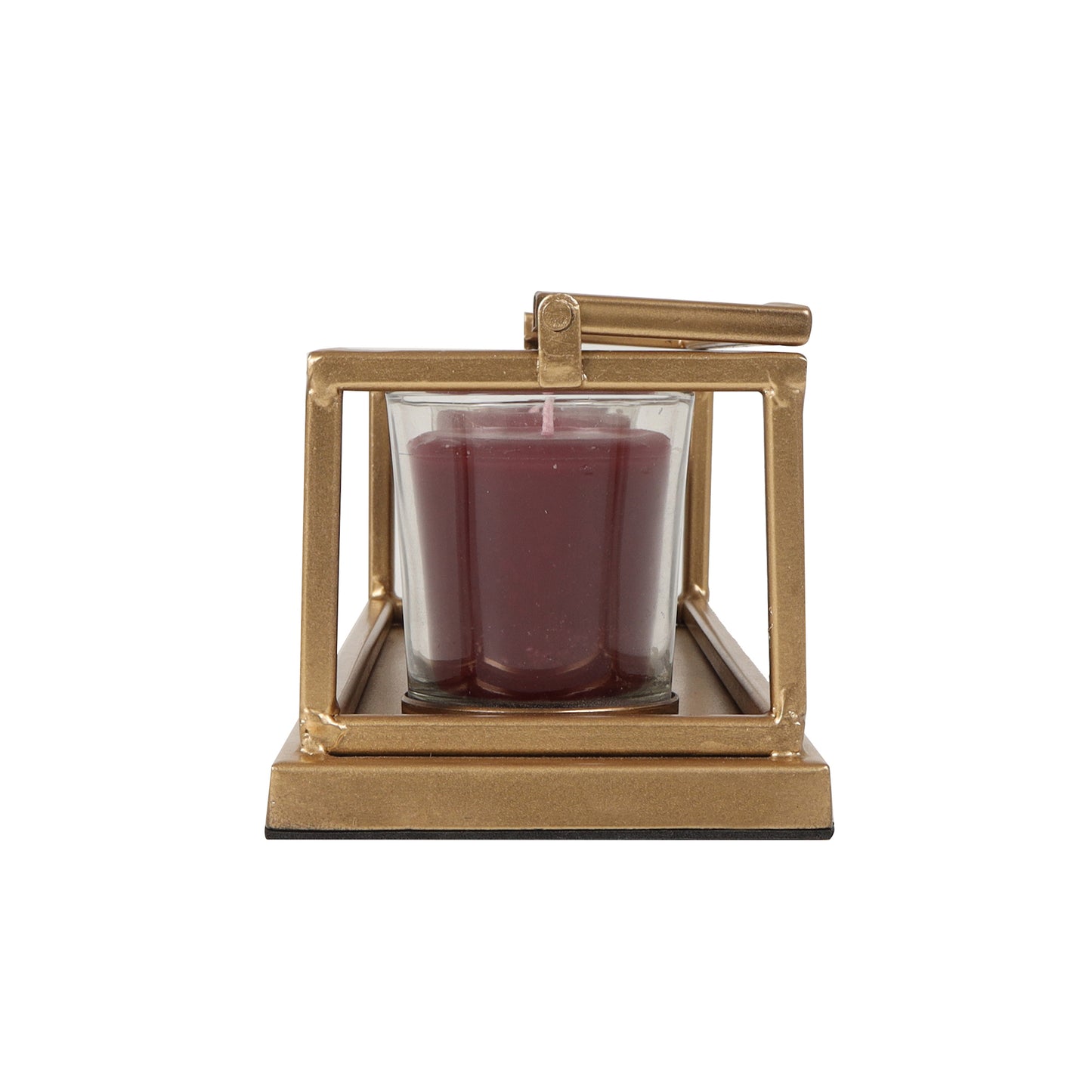 Votive Candle Stand With Scented Candles- Red