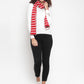 Premium Combed Cotton Scarf in Soft Grey Melange Color with Navy Bubbles. - Coral Tree 