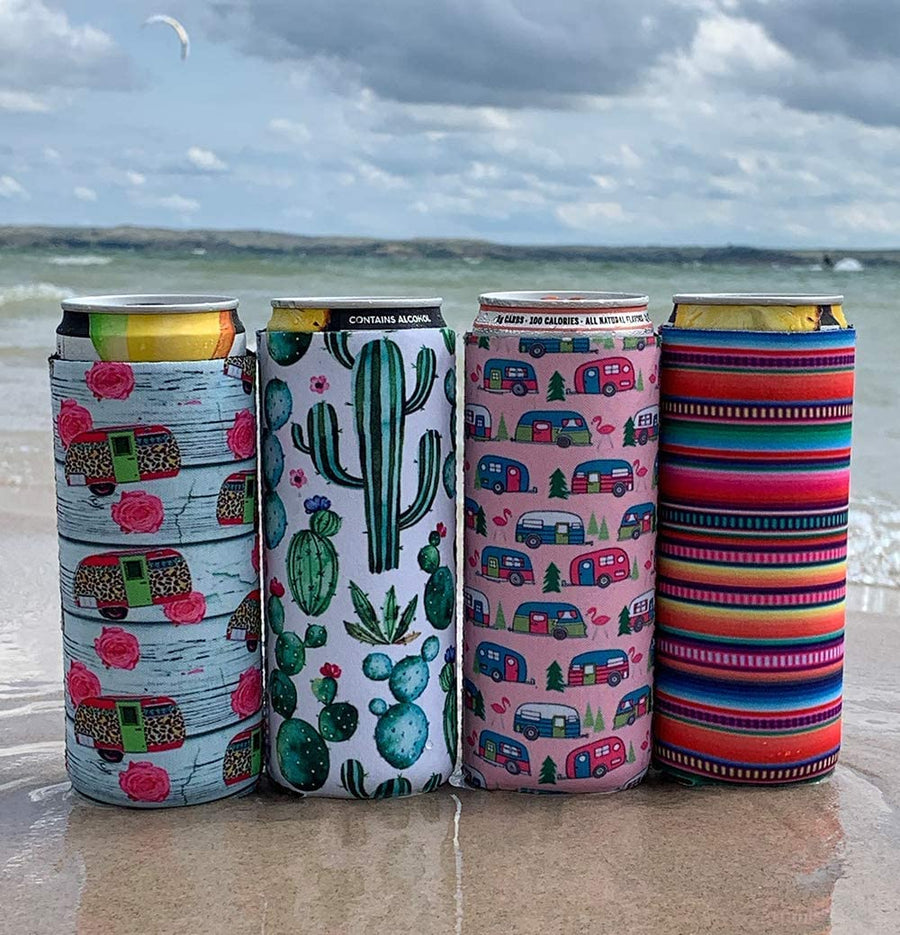 4-Pack Neoprene Insulated Can Cooler 12oz – Coral Tree