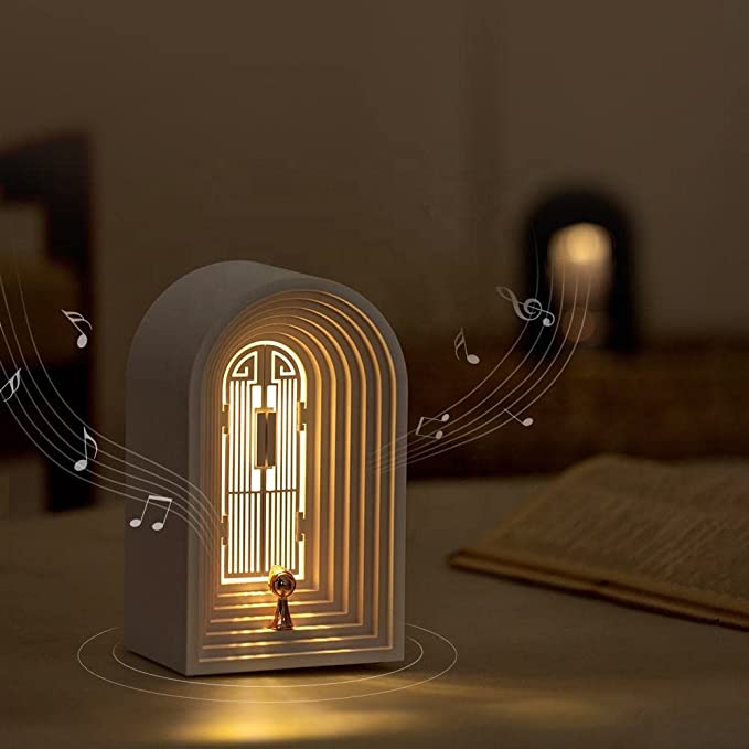 Wishing Lamp Night Light with Speaker for Bedroom