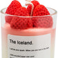 Strawberry candle jar