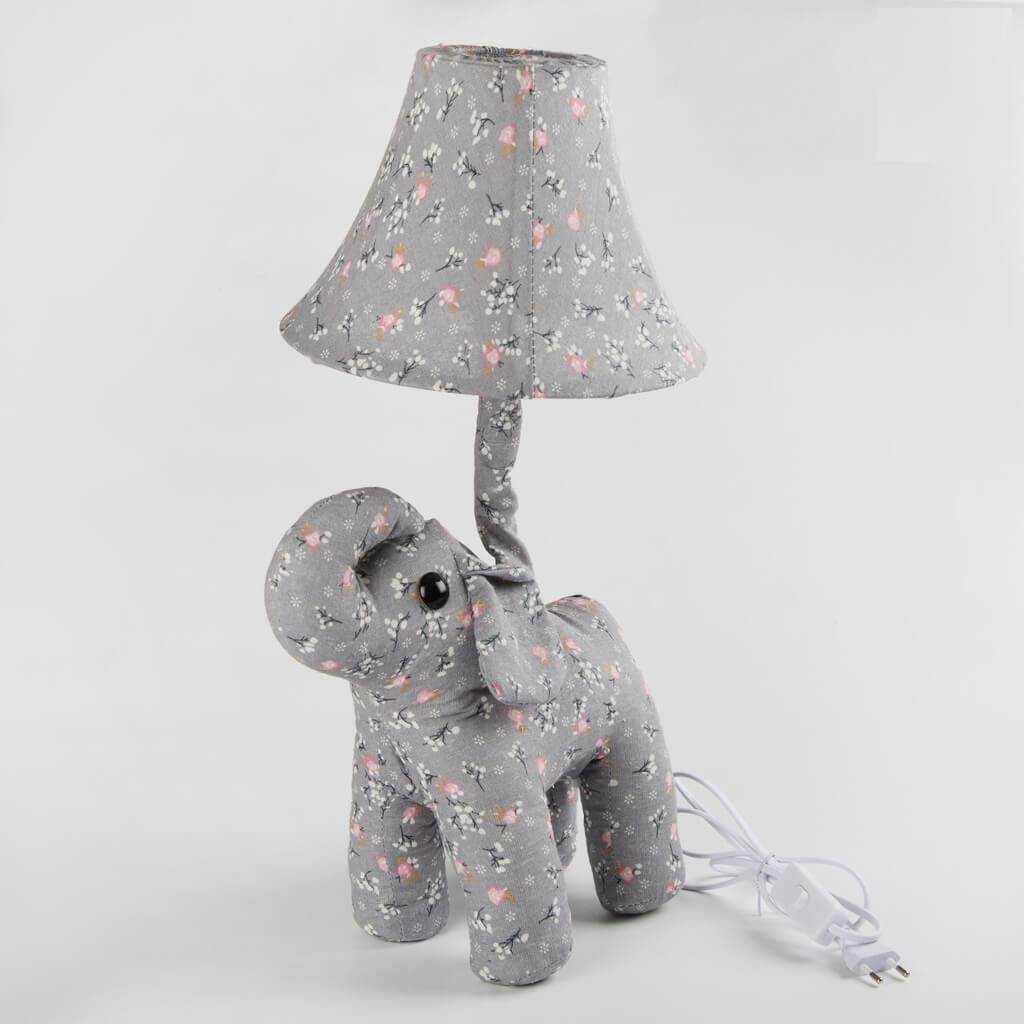 Elephant Soft Toy Night Light Lamp for Kids' Room