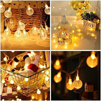 LED PLUG IN - CRYSTAL BALL FAIRY STRING LIGHT - Coral Tree 