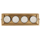 4 Votive Candle Stand with 4 Scented Votive Candle-white