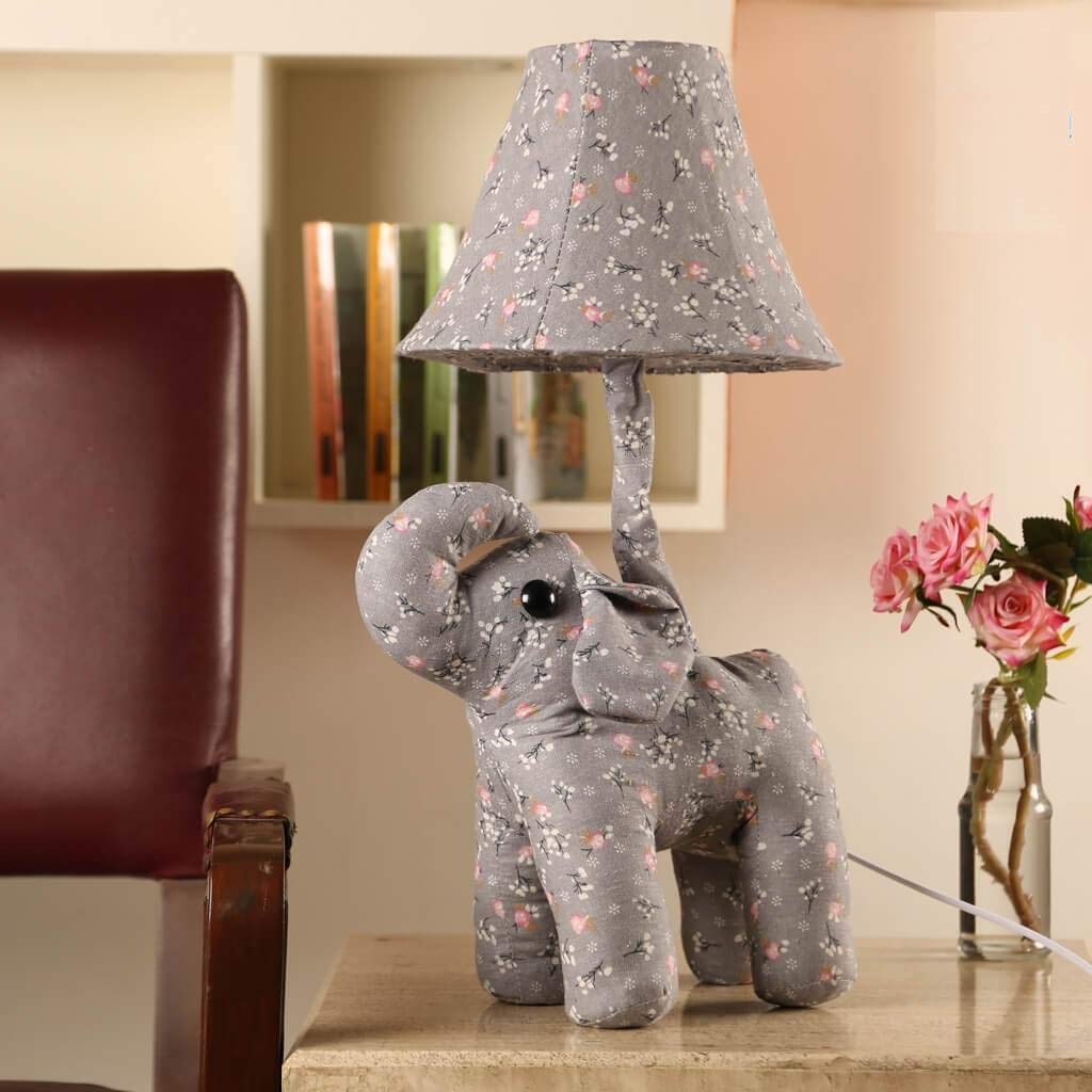 Elephant Soft Toy Night Light Lamp for Kids Room