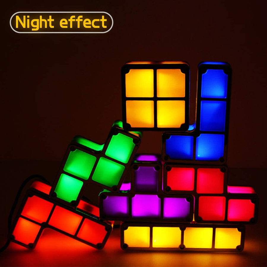 DIY Tetris Puzzle Light Stackable LED Lamp