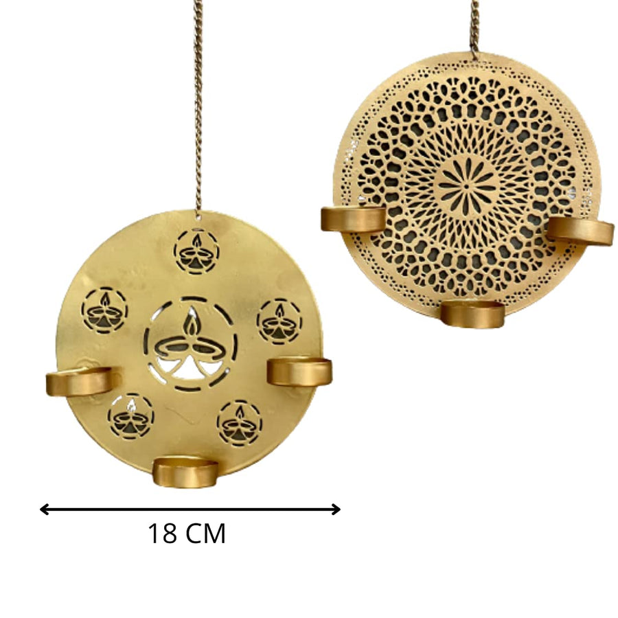 Iron Candle Tea Light Holders (Set of 2)