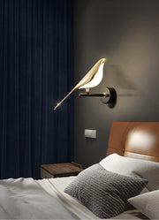 Bird Modern Metal Wall Light