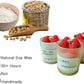 Strawberry candle jar