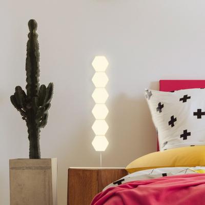 Warm White Hexagon Modular Lamp Touch Sensitive Light Modular Hexagon Panel (Pack 5) - Coral Tree 