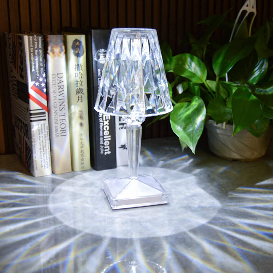 Crystal Touch Table Lamp with LED Night Light – Coral Tree