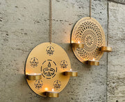 Iron Candle Tea Light Holders (Set of 2)