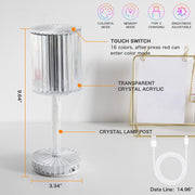 LED Crystal Table Lamp