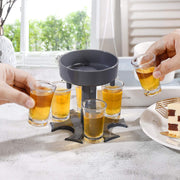 6 Shot Glass Dispenser and Holder - Coral Tree 