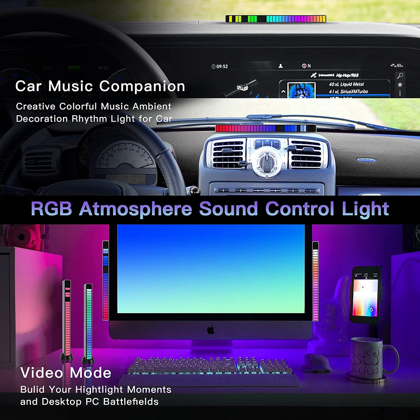 RGB Bar LED Display Rhythm Light- set of 2